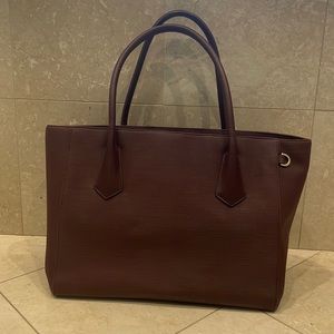 Dagne Dover Burgandy Dual Strap Tote Bag